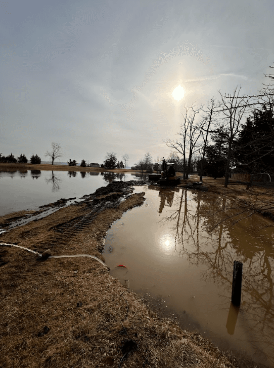 Flooded access path, Dec 2023